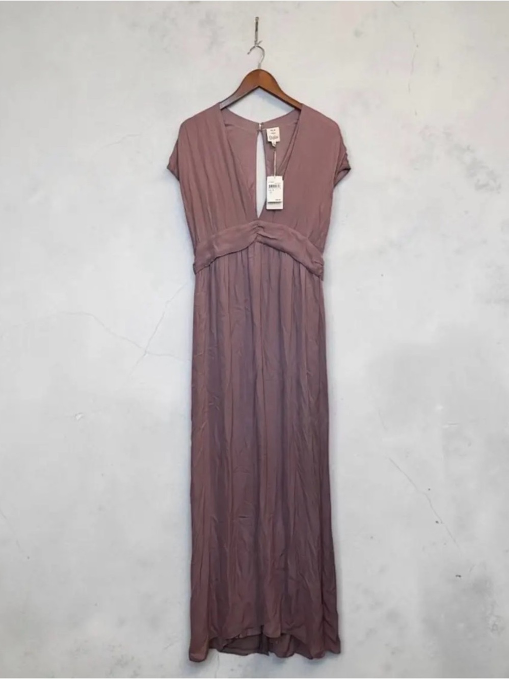 Rory Beca Dusty Mauve Cap Sleeve Maxi Dress